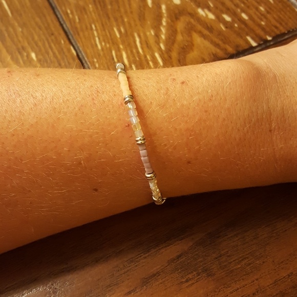 Alex & Ani Beaded Silver Bracelet - Picture 3 of 4
